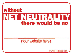 Without Net Neutrality Sticker